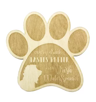 Chien d'eau irlandais, Épagneul d'eau irlandais - Sous-verre mug, sous-verre gravé avec chien, cadeau pour amoureux des chiens par la marque Art-Dog