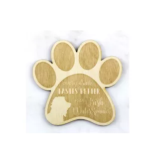 Chien d'eau irlandais, Épagneul d'eau irlandais - Sous-verre mug, sous-verre gravé avec chien, cadeau pour amoureux des chiens par la marque Art-Dog