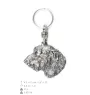 Lévrier irlandais, Irish wolfhound I - Pendentif argenté avec un chien dans une boîte décorative, décoration de sac à main, pendentif de sac à dos par la marque Art-Dog