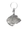 Lévrier irlandais, Irish wolfhound I - Pendentif argenté avec un chien dans une boîte décorative, décoration de sac à main, pendentif de sac à dos par la marque Art-Dog