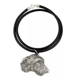 Irish Wolfhound - Necklace with dog, silver-plated pendant for dog fan, unique jewelry by Art-Dog brand