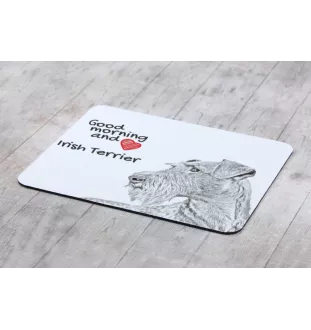 Terrier irlandais, Irish Terrier - tapis de souris personnalisé avec impression, tapis de souris personnalisé avec chien, accessoire unique pour employé de bureau de la marque Art-Dog
