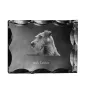 Terrier irlandais, Irish Terrier - cristal avec photo de chien, statuette en verre avec photo, cadre exceptionnel avec photo de la marque Art-Dog