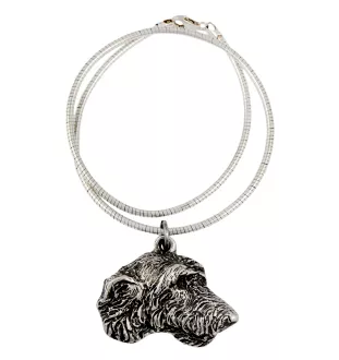 Irischer Wolfshund, Irish Wolfhound - Hundehalsband, einzigartiger Schmuck für den Hundefan, einzigartiger Kreuzotter-Anhänger der Marke Art-Dog