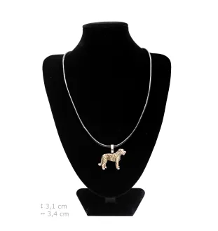 Irish Wolfhound I - Dog necklace, silver-plated pendant for the dog lover, subtle jewellery by Art-Dog