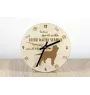 Irish Water Spaniel, Whiptail, Shannon Spaniel - clock with dog, wooden clock with engraving, personalised clock by Art-Dog