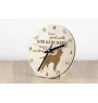 Irish Water Spaniel, Whiptail, Shannon Spaniel - clock with dog, wooden clock with engraving, personalised clock by Art-Dog