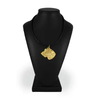 Irish Wolfhound I - Dog necklace in gift box, gold-plated pendant for dog fan, striking jewellery by Art-Dog