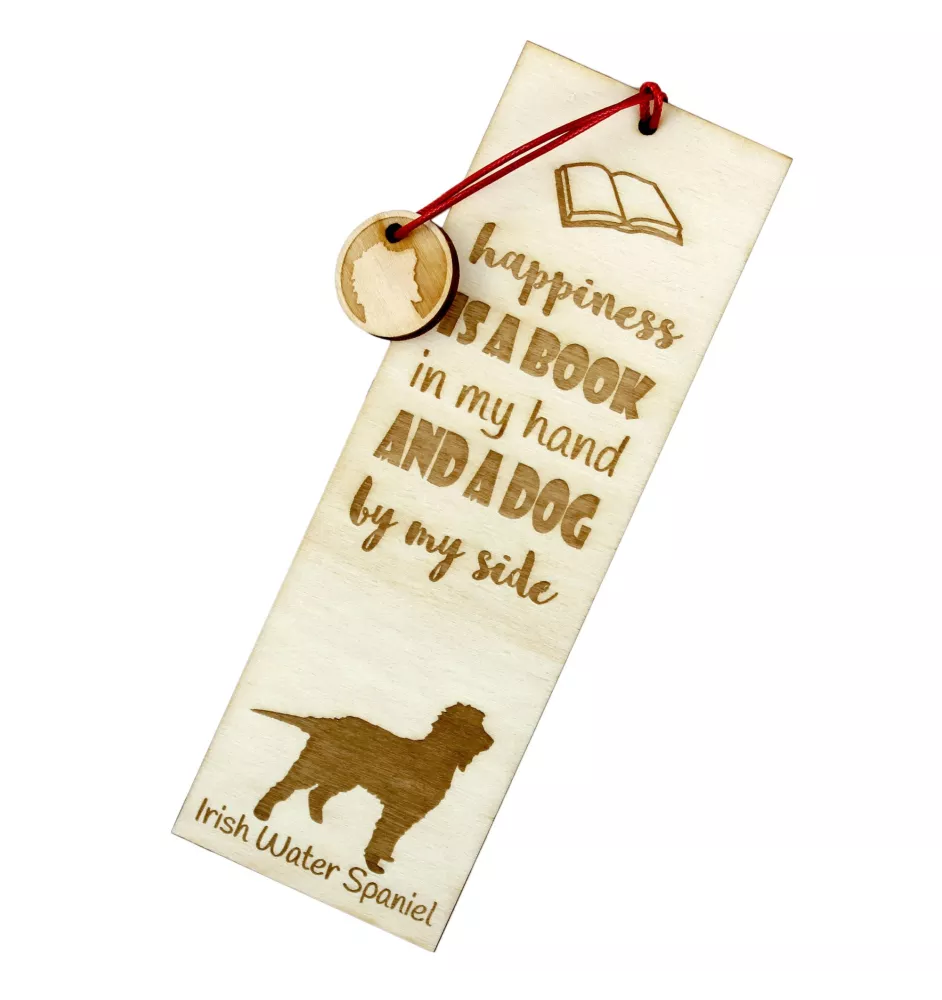 Irischer Wasserspaniel, Irish Water Spaniel - Lesezeichen mit Hund, personalisiertes Lesezeichen, Hundeaccessoire für Leser der Marke Art-Dog