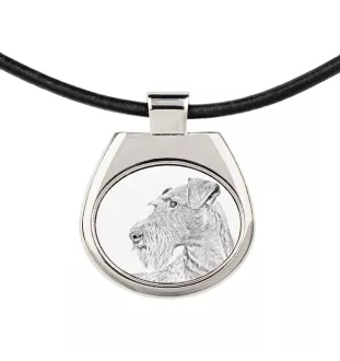 Irish Terrier, Irish Red Terrier, Brocaire Rua - dog necklace, personalized pendant with a photo, unique necklace for women and men by Art-Dog brand