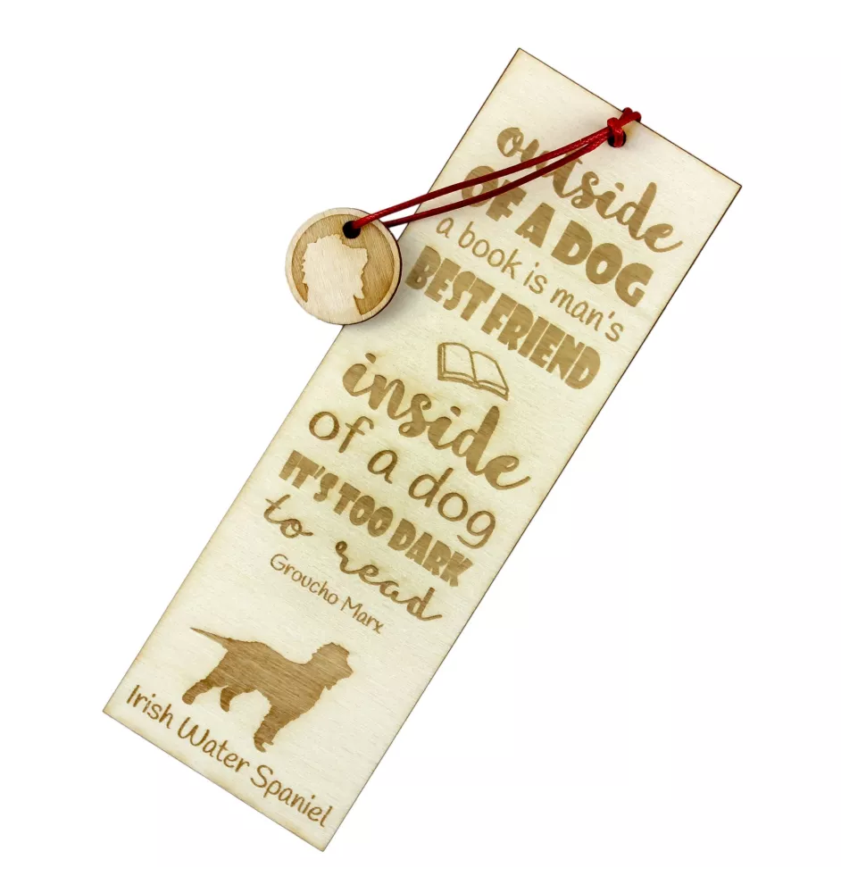 Chien d'eau irlandais, Épagneul d'eau irlandais - marque-page pour livre avec chien, marque-page personnalisé, cadeau pour les amateurs de livres de la marque Art-Dog