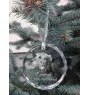 Irish Wolfhound - crystal bauble with a photo, dog photo in crystal, personalized Christmas tree ornament by Art-Dog brand