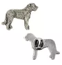 Irish Wolfhound I  - Silver-plated dog brooch, elegant pin, jacket lapel decoration by Art-Dog brand