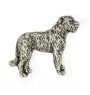 Irischer Wolfshund, Irish Wolfhound I  - Versilberte Hundebrosche, elegante Anstecknadel, Jackenreversschmuck der Marke Art-Dog