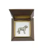 Irish Wolfhound I - Dog brooch in a gift box, elegant pin, lapel pin for Art-Dog brand jacket