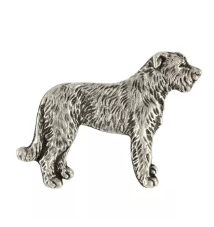 Lévrier irlandais, Irish wolfhound I - Broche de chien dans un coffret cadeau, épingle élégante, épingle de revers pour la veste de la marque Art-Dog