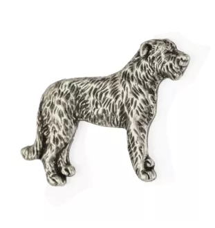 Lévrier irlandais, Irish wolfhound I - Broche de chien dans un coffret cadeau, épingle élégante, épingle de revers pour la veste de la marque Art-Dog