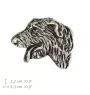 Irischer Wolfshund, Irish Wolfhound II - Hundebrosche in Geschenkbox, elegante Anstecknadel, Reversnadel für Art-Dog Markenjacke