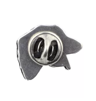 Wilczarz irlandzki pin posrebrzony w pudełku Art-Dog