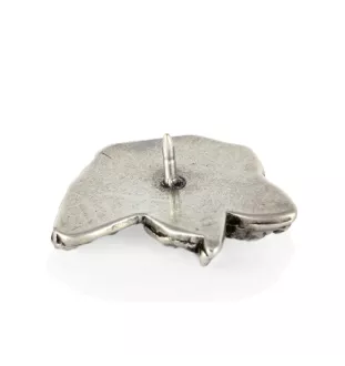 Irischer Wolfshund, Irish Wolfhound II - Hundebrosche in Geschenkbox, elegante Anstecknadel, Reversnadel für Art-Dog Markenjacke