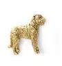 Lévrier irlandais, Irish wolfhound I - Broche de chien dans une boîte décorative, épingle élégante en plaqué or, épingle de veste de la marque Art-Dog