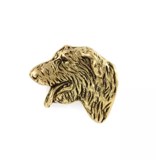 Wilczarz irlandzki pin pozłocony w pudełku Art-Dog