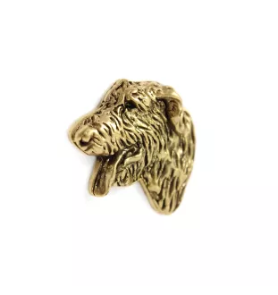 Irischer Wolfshund, Irish Wolfhound II - Hundebrosche in dekorativer Box, elegante vergoldete Anstecknadel, Jackenbrosche der Marke Art-Dog