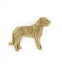 Irischer Wolfshund, Irish Wolfhound I - Vergoldete Brosche, eleganter Hundeschmuck, einzigartige Brosche der Marke Art-Dog