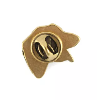 Lévrier irlandais, Irish wolfhound II - broche plaquée or, ornement élégant pour chien, broche unique de la marque Art-Dog