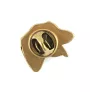 Irish Wolfhound II - gold-plated pin brooch, elegant dog ornament, unique pin by Art-Dog brand