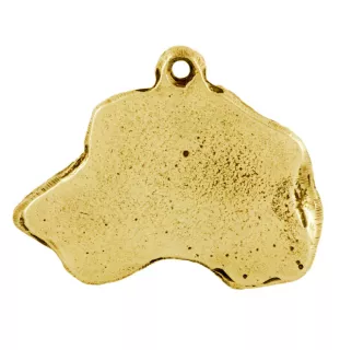 Irish Wolfhound - Dog necklace, gold-plated pendant for dog fan, unique jewellery by Art-Dog brand