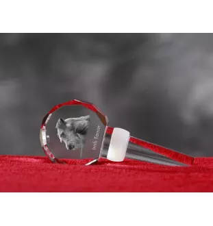 Terrier irlandais, Irish Terrier - Bouchon de bouteille en cristal, bouchon de vin unique avec photo, cadeau personnalisé pour sommelier par la marque Art-Dog