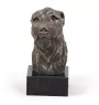 Irischer Wolfshund, Irish Wolfhound - Hundestatue, Büste auf Steinsockel, Skulptur, Trophäe für Hundeausstellung der Marke Art-Dog