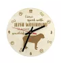 Irischer Wolfshund, Irish Wolfhound - Uhr mit Hund, Holzuhr mit Gravur, personalisierte Uhr von Art-Dog