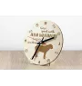 Irish Wolfhound - clock with dog, wooden clock with engraving, personalised clock by Art-Dog