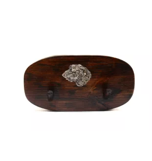 Wilczarz irlandzki wieszak drewniany podwójny Art-Dog