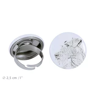 Terrier irlandais, Irish Terrier - bijoux pour femmes avec l'image d'un chien, produit fait à la main, possibilité d'ajouter sa propre photo, marque Art-Dog