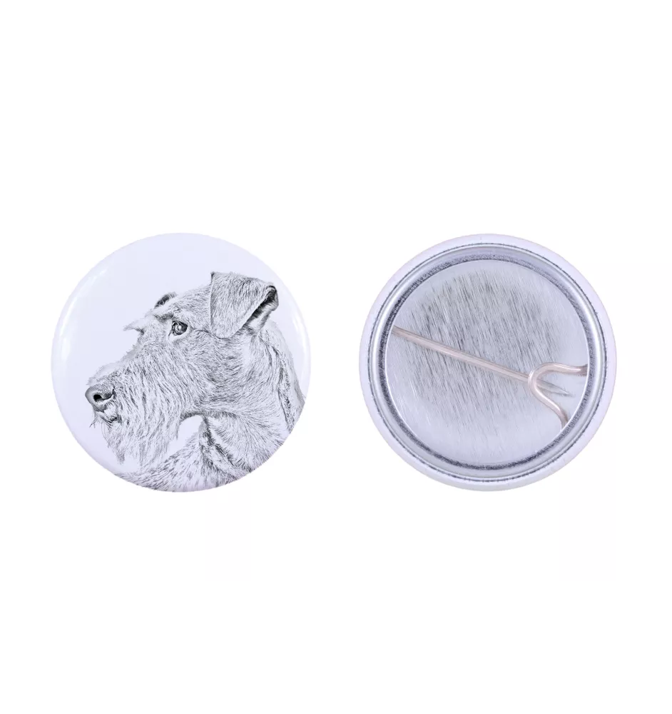 Irischer Terrier, Irish Terrier - Anstecknadel mit Ihrem Hund, fügen Sie Ihr eigenes Foto hinzu, Marke Art-Dog