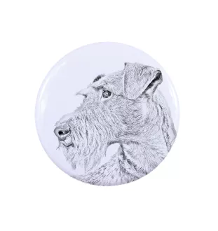 Irish Terrier, Irish Red Terrier, Brocaire Rua - pin with your dog, add your own photo, Art-Dog brand