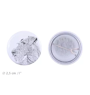 Irish Terrier, Irish Red Terrier, Brocaire Rua - pin with your dog, add your own photo, Art-Dog brand