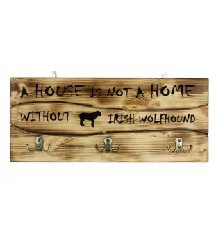 Irish Wolfhound - clothes hanger with a dog, medal display, home decoration from the Art-Dog brand