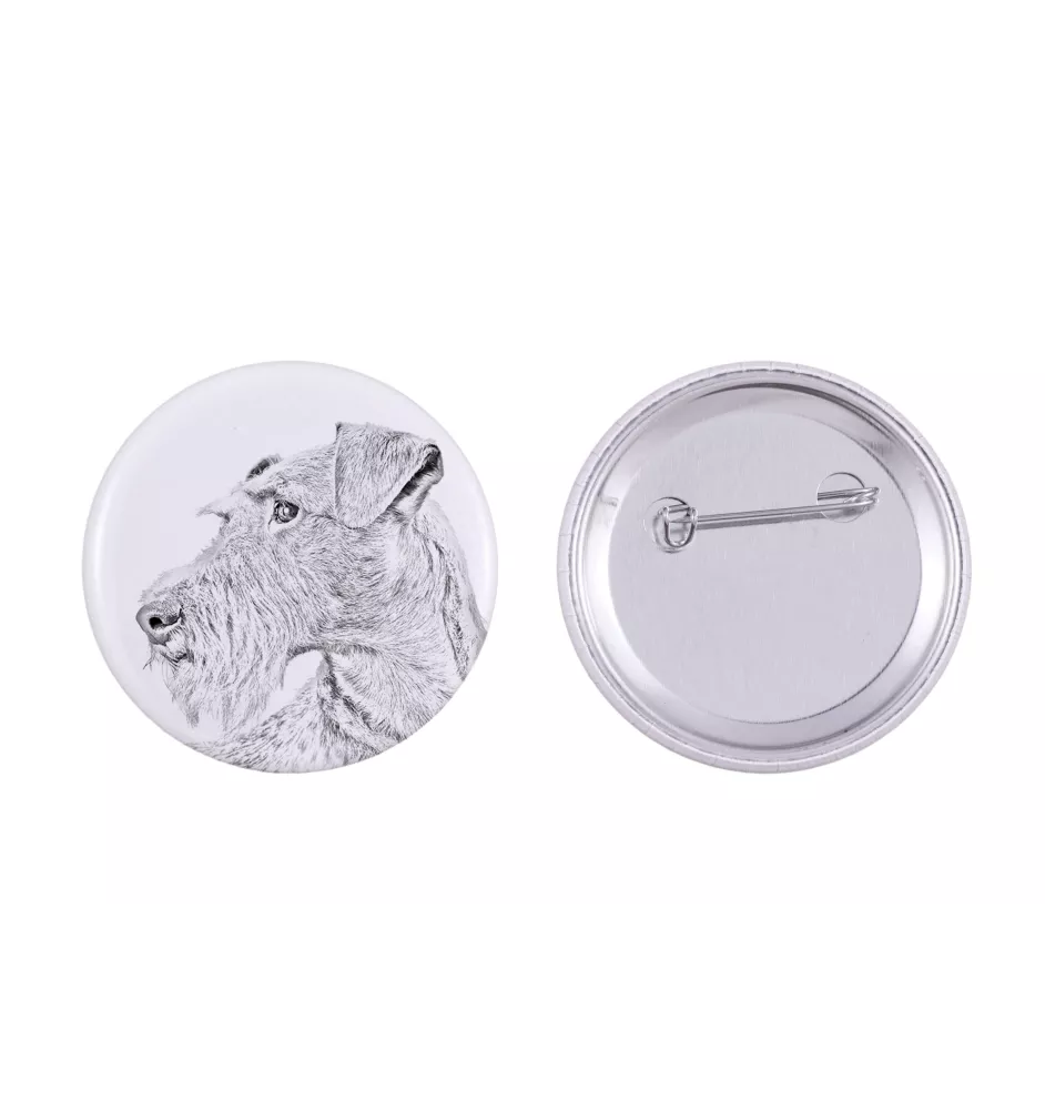 Irischer Terrier, Irish Terrier - Anstecknadel mit Ihrem Hund, fügen Sie Ihr eigenes Foto hinzu, Marke Art-Dog