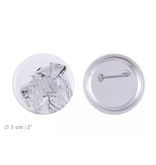 Irish Terrier, Irish Red Terrier, Brocaire Rua - pin with your dog, add your own photo, Art-Dog brand