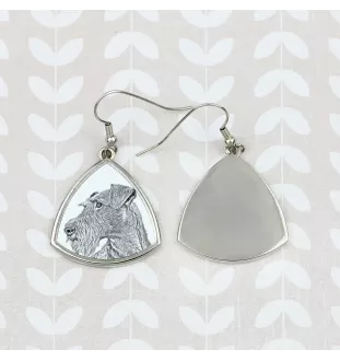 Irischer Terrier, Irish Terrier - Hund Ohrringe, hängende Ohrringe mit Bild, personalisierter Schmuck mit dem Aufdruck der Marke Art-Dog