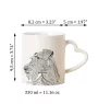 Irischer Terrier, Irish Terrier - Tasse mit Hund, entzückende Tasse mit herzförmigem Henkel, universelles Geschenk der Marke Art-Dog