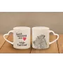 Irish Terrier, Irish Red Terrier, Brocaire Rua - cup with a dog, adorable cup with a heart-shaped handle, universal gift from the Art-Dog brand
