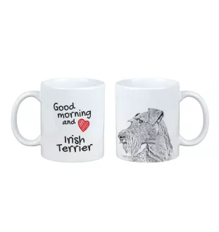 Irischer Terrier, Irish Terrier - Tasse mit Hund, Tasse mit Bild, personalisiertes Geschenk der Marke Art-Dog