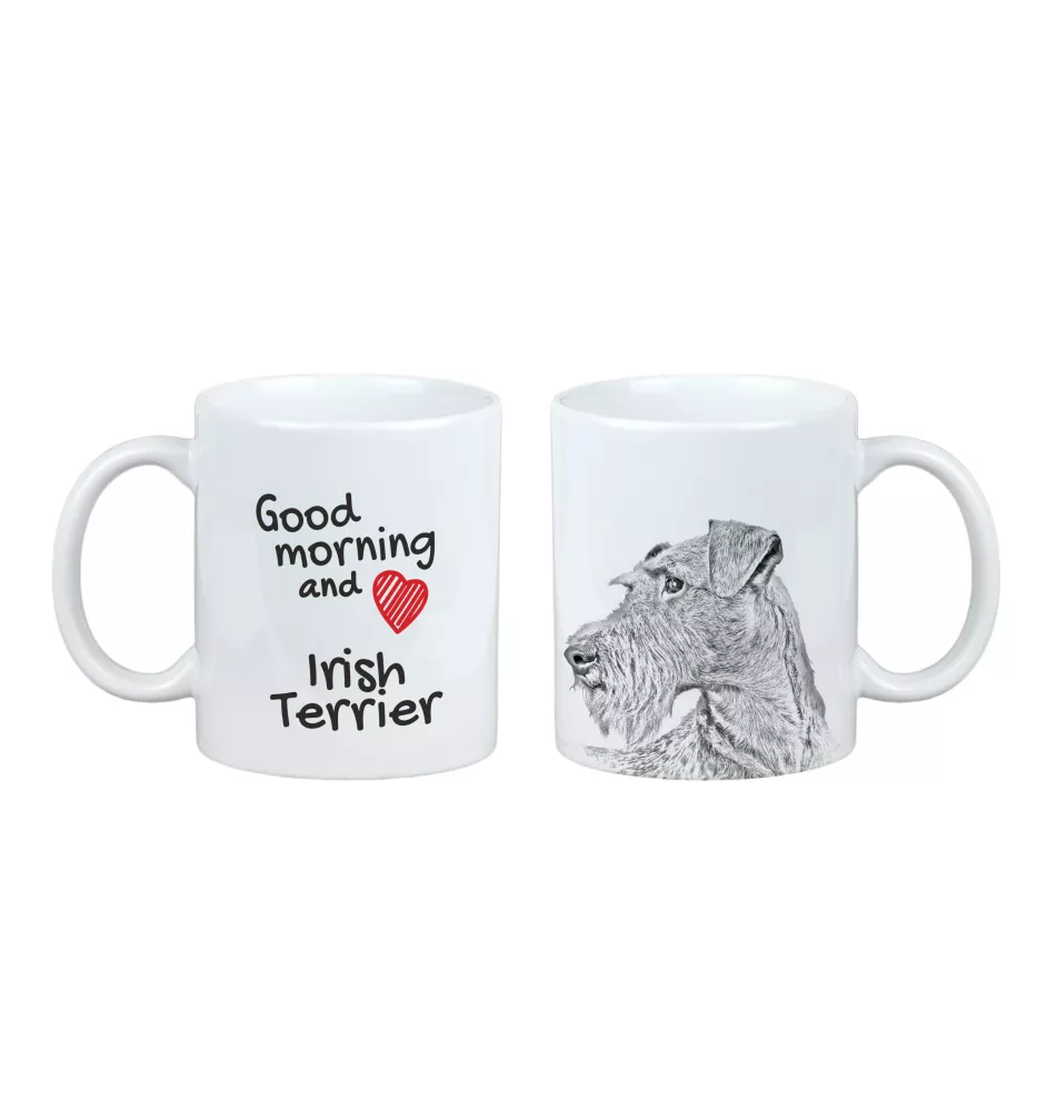 Irish Terrier, Irish Red Terrier, Brocaire Rua - cup with a dog, cup with a photo, personalized gift from the Art-Dog brand