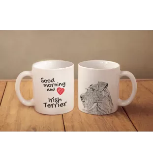 Irischer Terrier, Irish Terrier - Tasse mit Hund, Tasse mit Bild, personalisiertes Geschenk der Marke Art-Dog