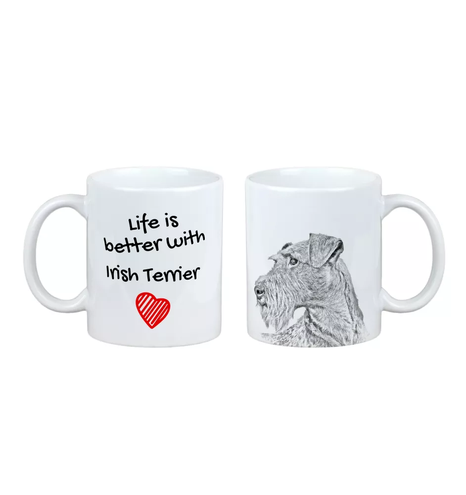 Terrier irlandais, Irish Terrier - tasse avec chien, tasse avec photo, cadeau personnalisé de la marque Art-Dog